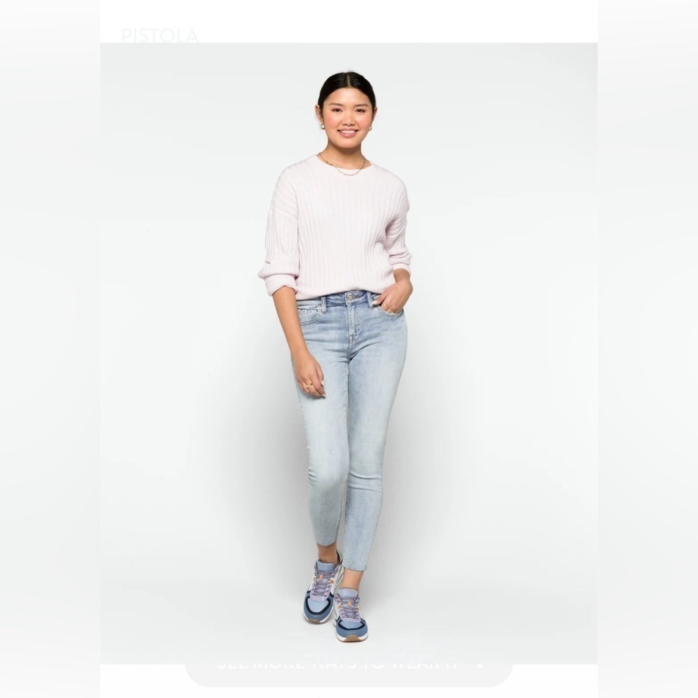 PISTOLA Arielle Skinny Scissor Cut Hem Jean Size 30